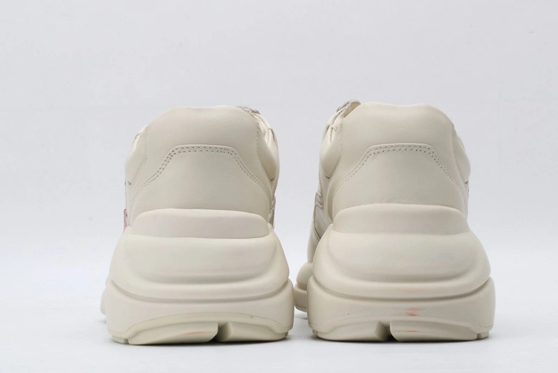 GUCCI ACE EMBROIDERED LOW-TOP SNEAKER  WHITE WITH PRINT