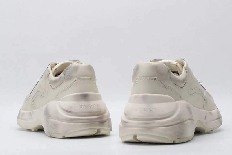 GUCCI ACE EMBROIDERED LOW-TOP SNEAKER  WHITE
