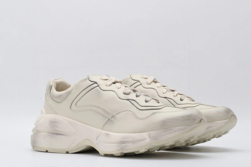 GUCCI ACE EMBROIDERED LOW-TOP SNEAKER  WHITE