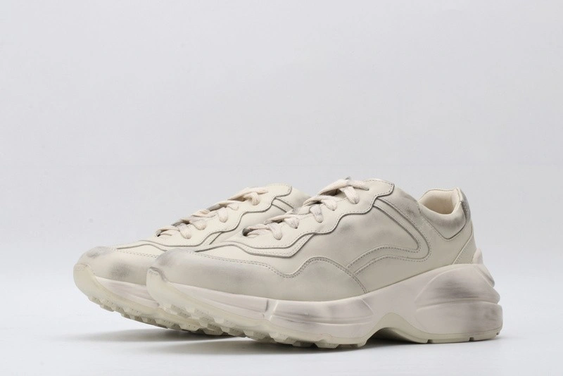 GUCCI ACE EMBROIDERED LOW-TOP SNEAKER  WHITE