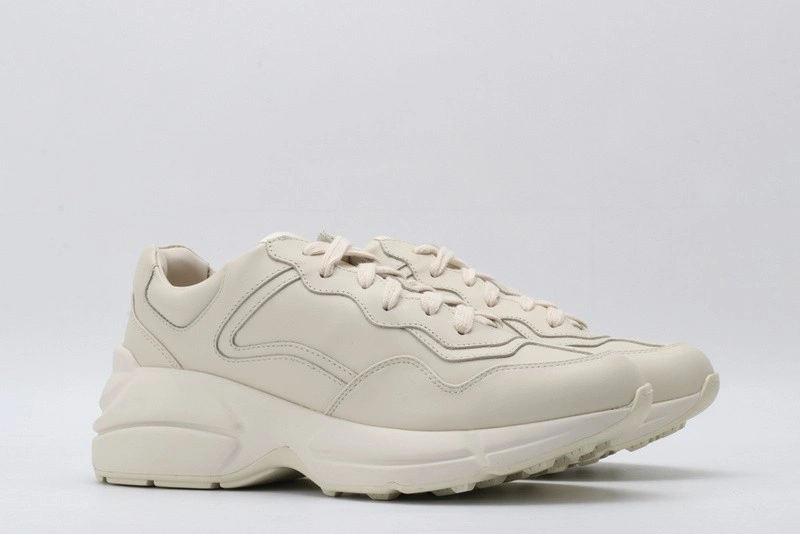 GUCCI ACE EMBROIDERED LOW-TOP SNEAKER ALL  WHITE