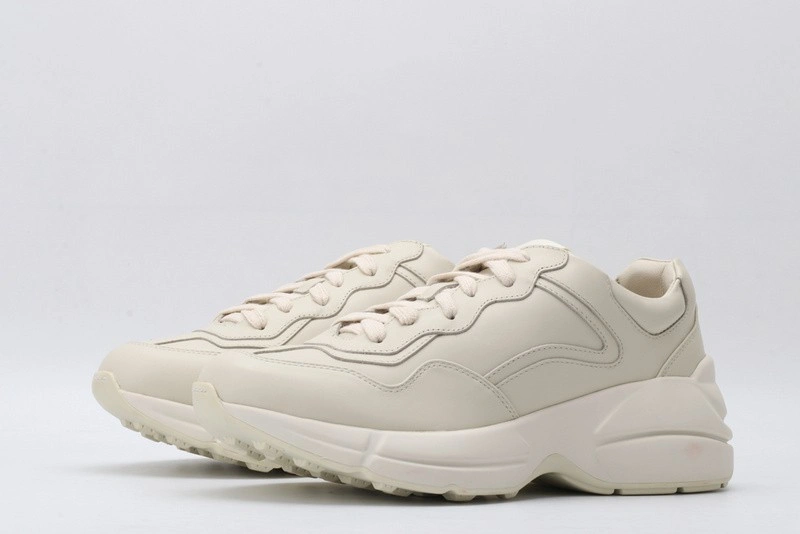 GUCCI ACE EMBROIDERED LOW-TOP SNEAKER ALL  WHITE