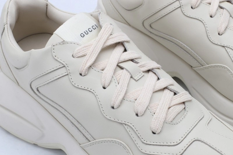 GUCCI ACE EMBROIDERED LOW-TOP SNEAKER ALL  WHITE