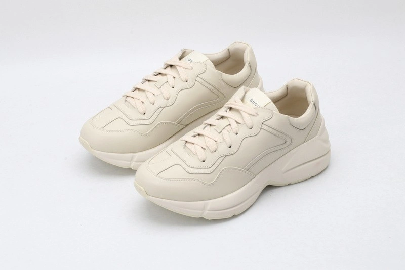 GUCCI ACE EMBROIDERED LOW-TOP SNEAKER ALL  WHITE