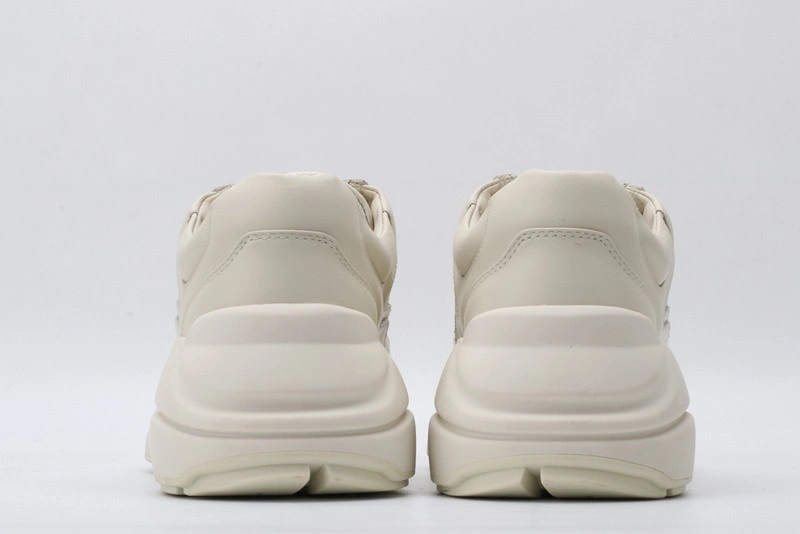GUCCI ACE EMBROIDERED LOW-TOP SNEAKER ALL  WHITE