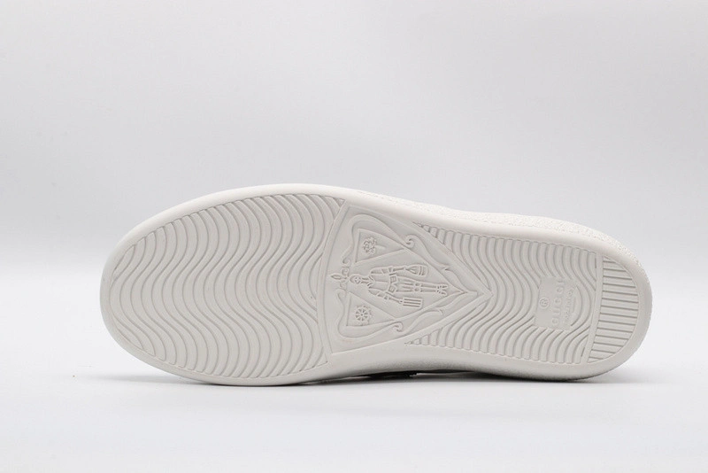 GUCCI ACE EMBROIDERED LOW-TOP SNEAKER WHITE WITH BEE