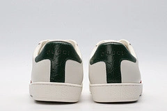 GUCCI ACE EMBROIDERED LOW-TOP SNEAKER WHITE WITH STRIPE