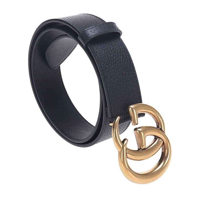 GUCCI GG buckle leather belt 414516