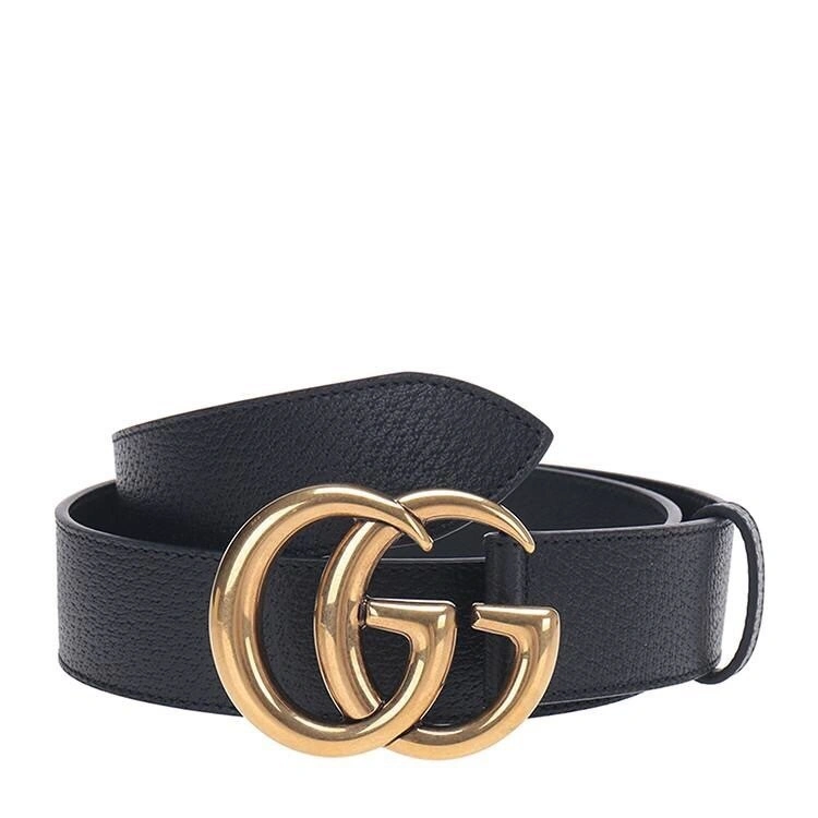 GUCCI GG buckle leather belt 414516