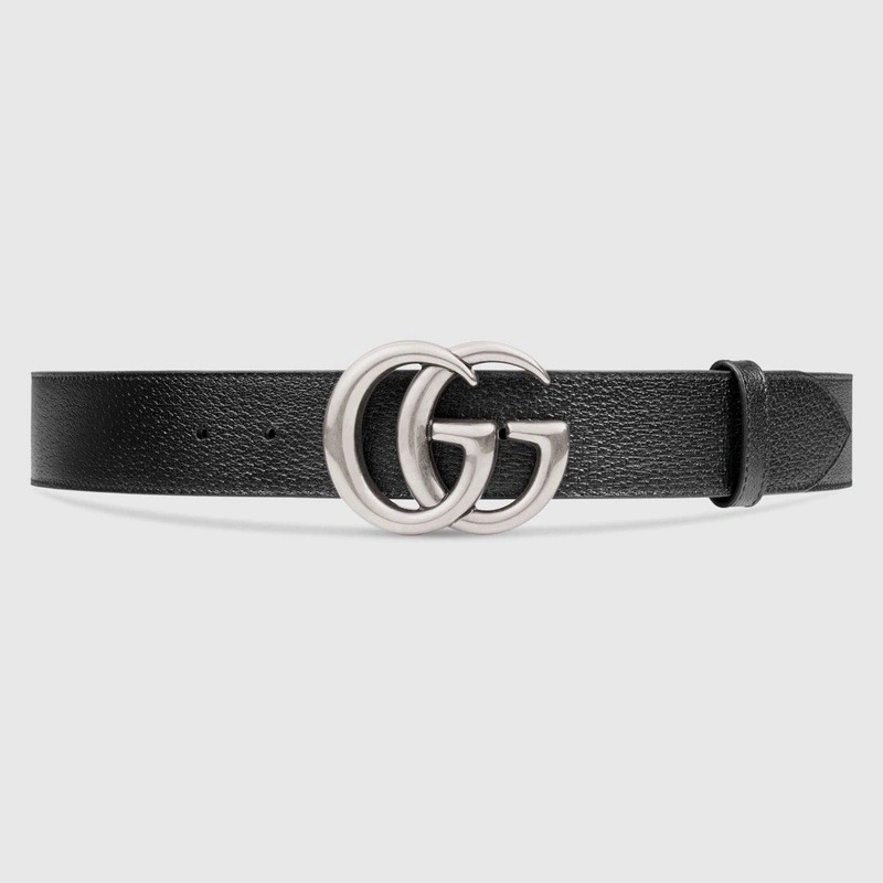 GUCCI GG buckle leather belt 414516