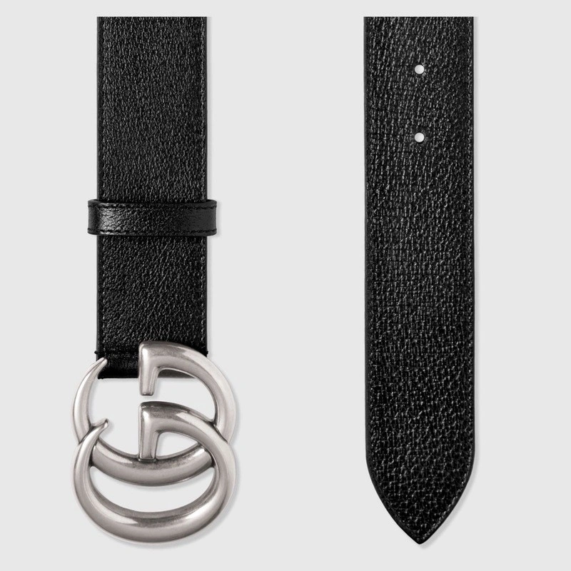 GUCCI GG buckle leather belt 414516