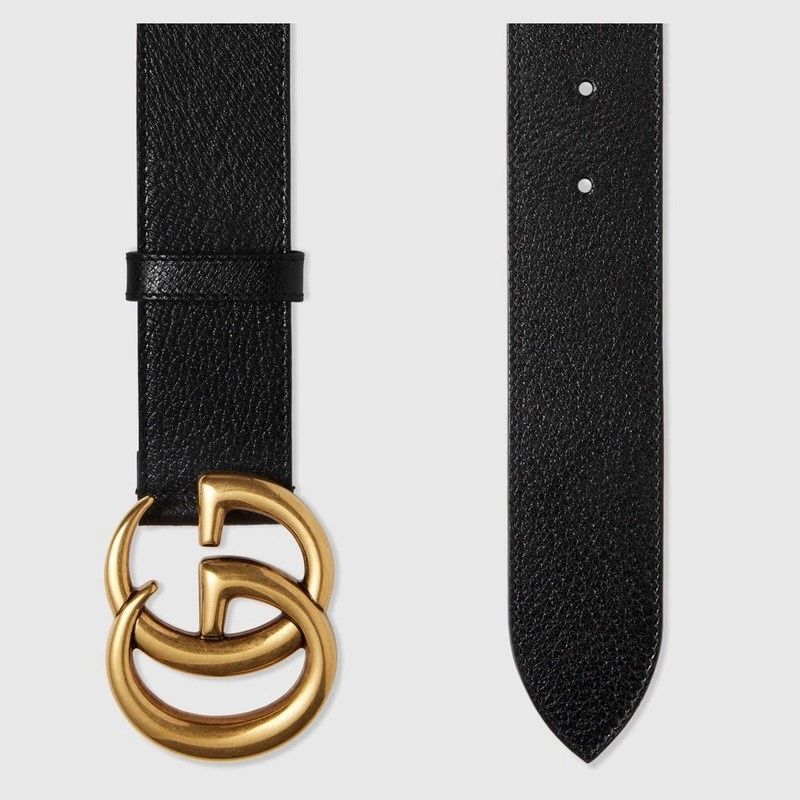 GUCCI GG buckle leather belt 414516