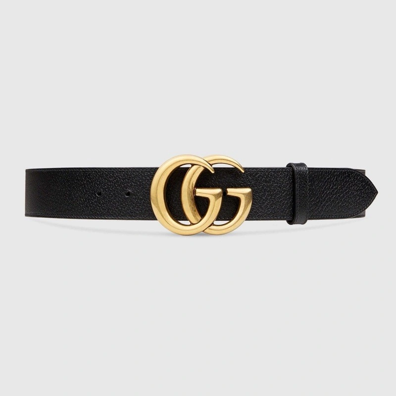 GUCCI GG buckle leather belt 414516