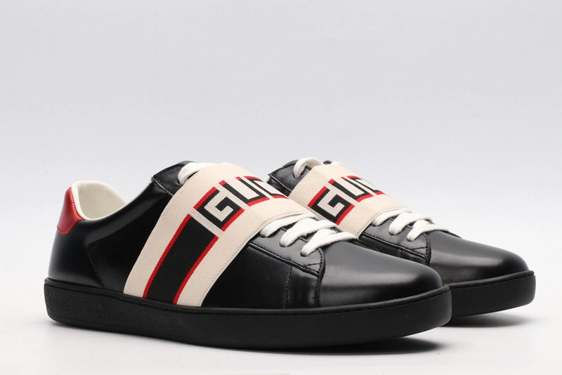 GUCI  LOW-TOP SNEAKER BLACK WITH GUCCI