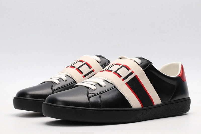 GUCI  LOW-TOP SNEAKER BLACK WITH GUCCI