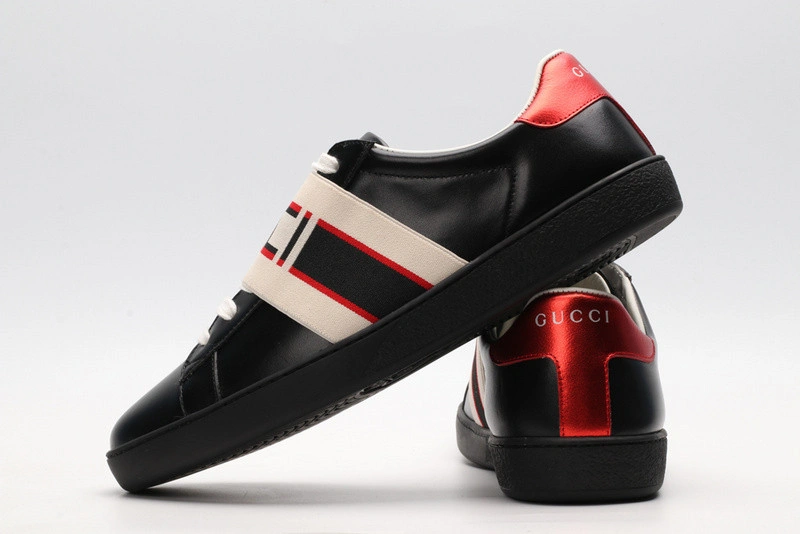 GUCI  LOW-TOP SNEAKER BLACK WITH GUCCI