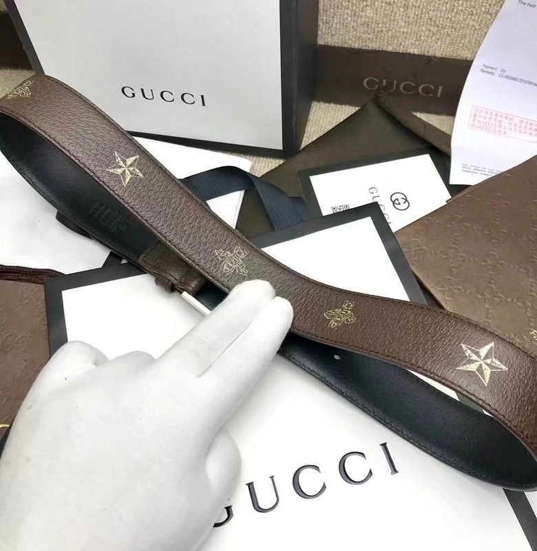Gucci Bees and stars belt 495125