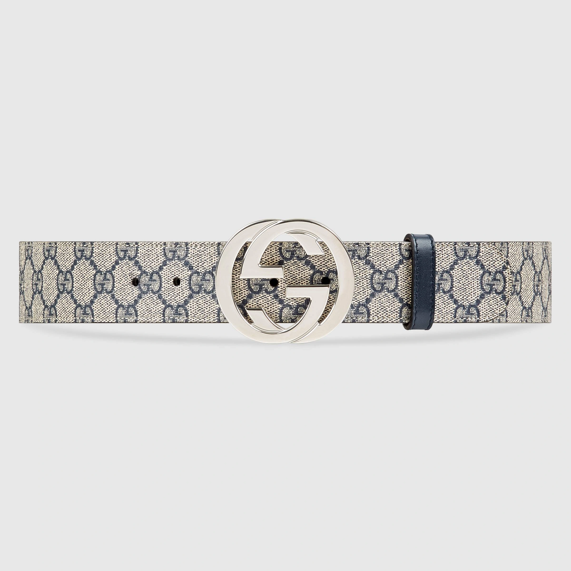 Gucci GG  belt with G buckle 411924-1