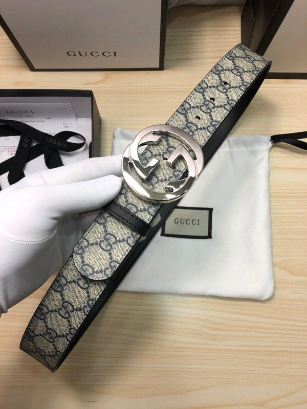 Gucci GG  belt with G buckle 411924-1