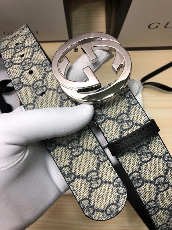 Gucci GG  belt with G buckle 411924-1