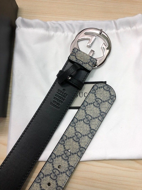 Gucci GG  belt with G buckle 411924-1