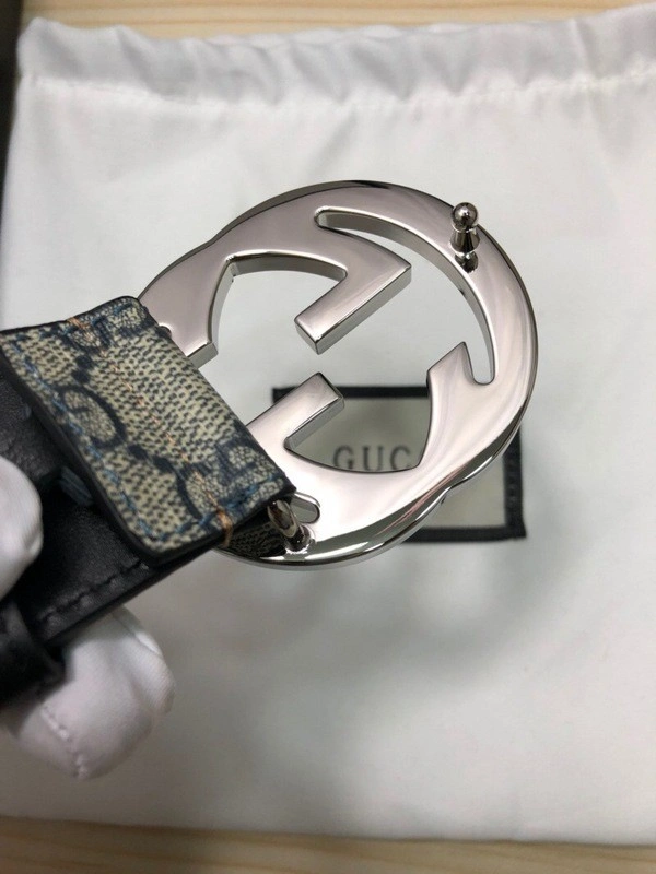 Gucci GG  belt with G buckle 411924-1