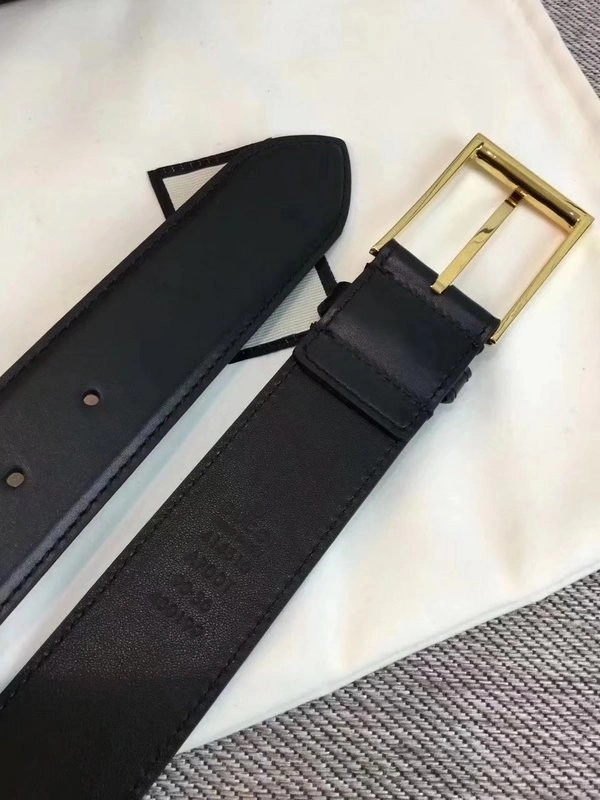 Gucci Leather belt with Web W495125