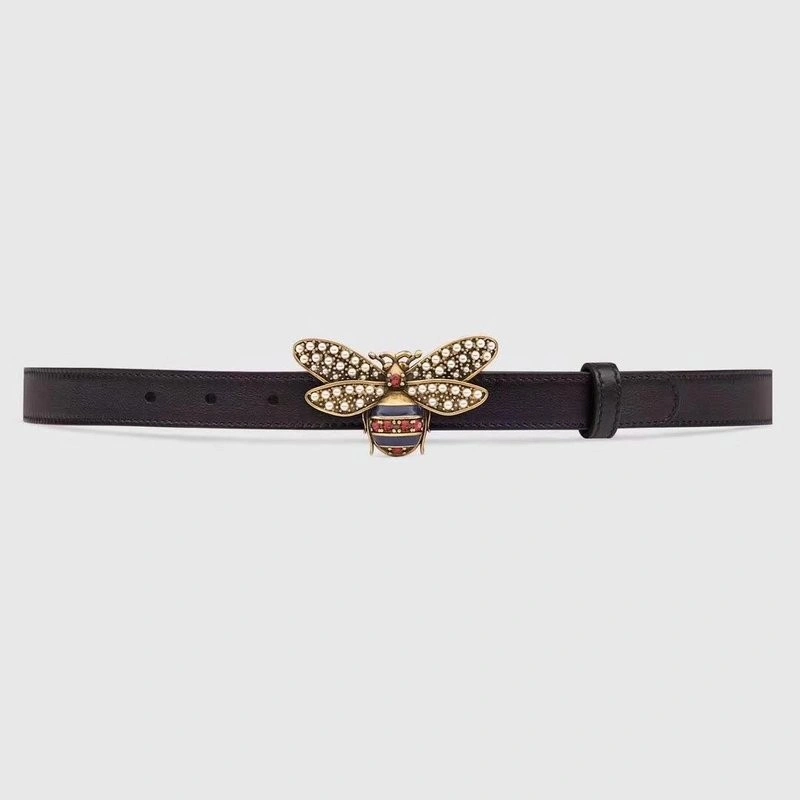 Gucci Queen Margaret Leather Belt 476452
