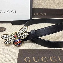 Gucci Queen Margaret Leather Belt 476452