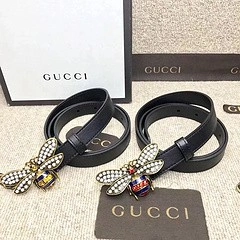 Gucci Queen Margaret Leather Belt 476452