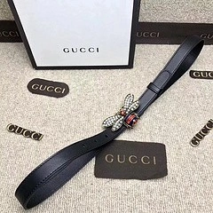 Gucci Queen Margaret Leather Belt 476452