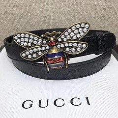 Gucci Queen Margaret Leather Belt 476452