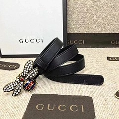 Gucci Queen Margaret Leather Belt 476452