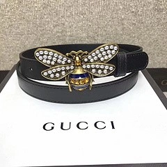 Gucci Queen Margaret Leather Belt 476452