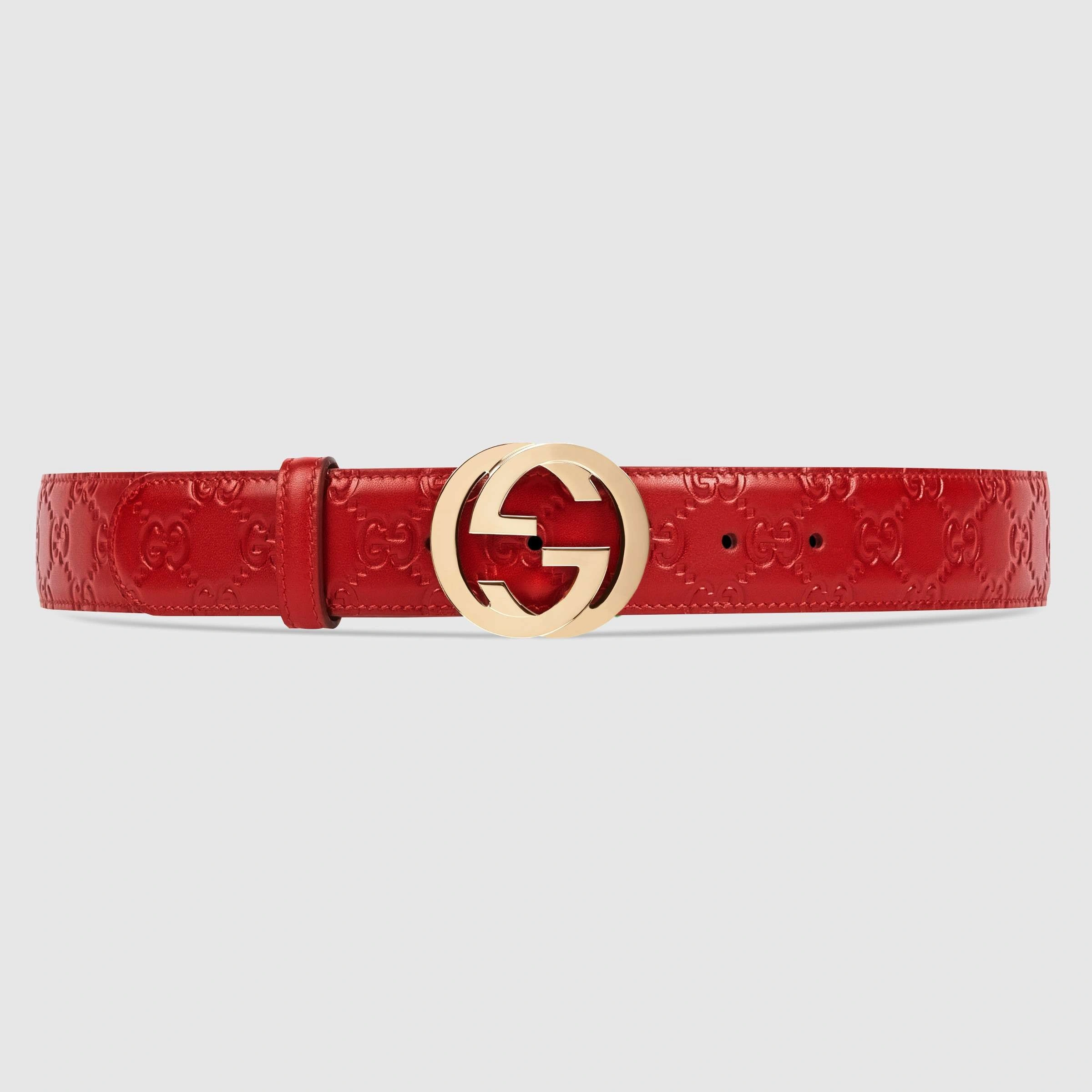 Gucci Signature leather belt 370543