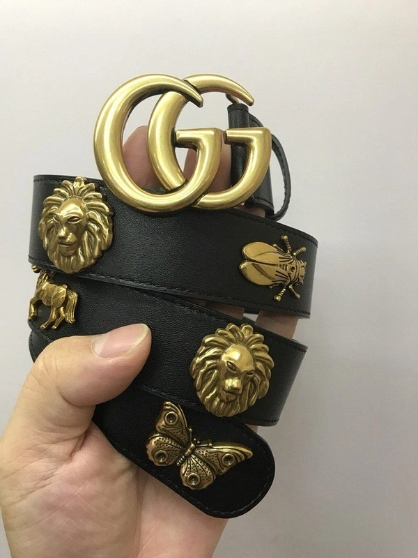 Gucci hardware decorative GG buckle head belt w22960