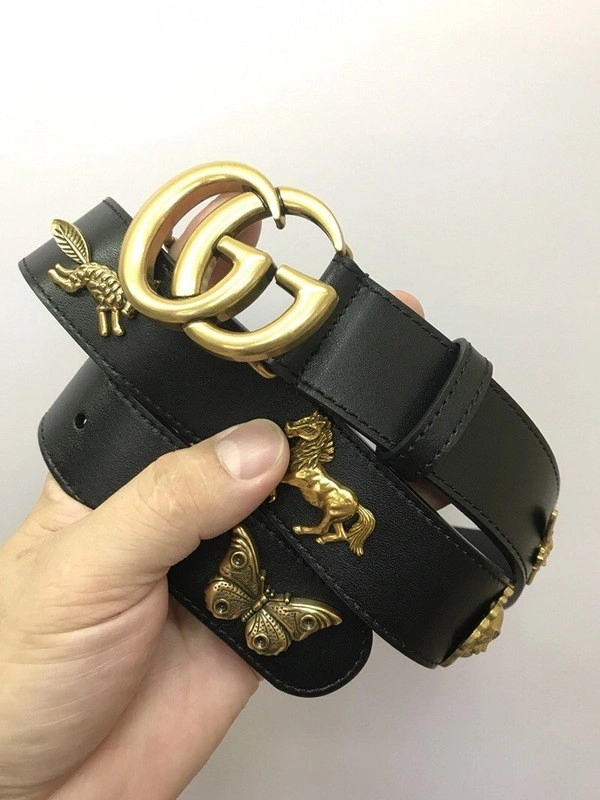 Gucci hardware decorative GG buckle head belt w22960