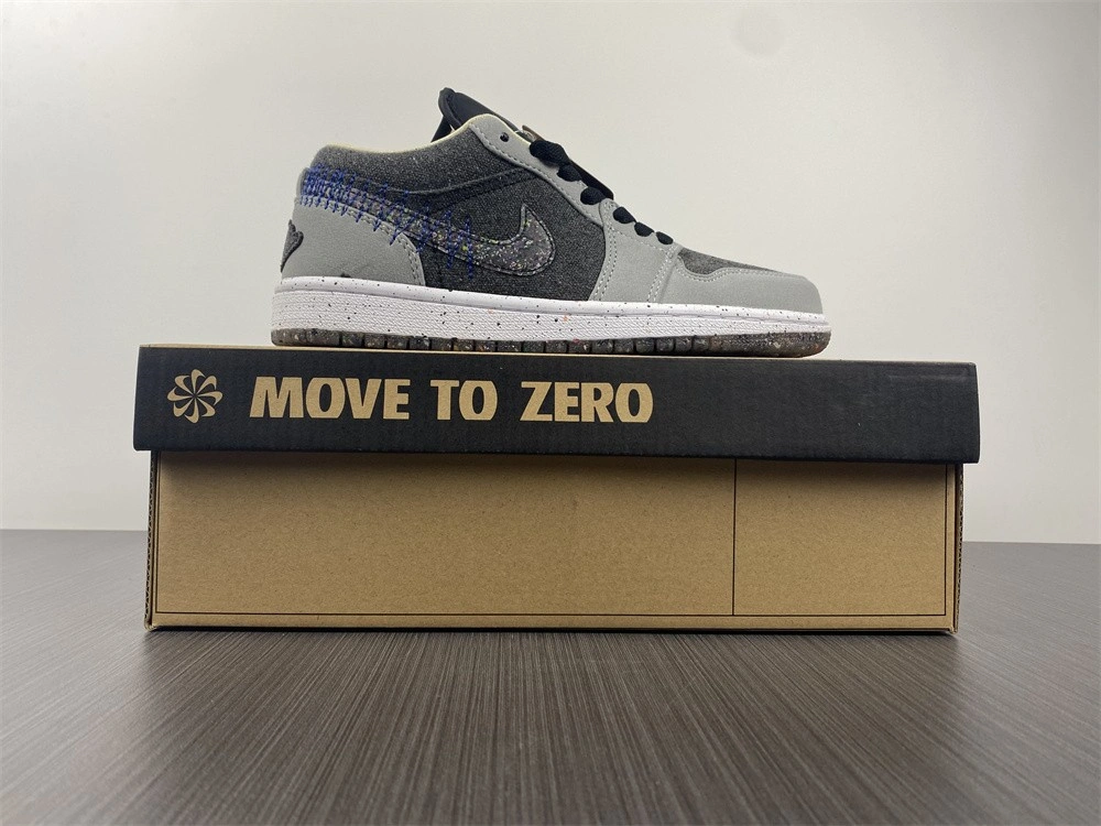 Jordan 1 Low Crater Black Grey - DM4657-001