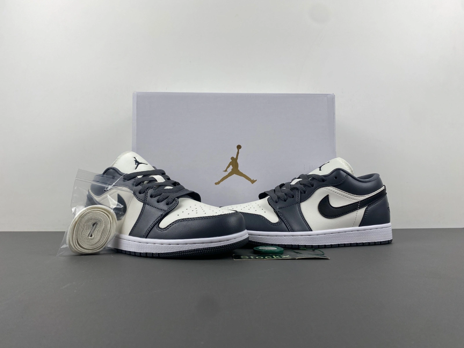 Jordan 1 Low Dark Grey (Women's) - DC0774-102