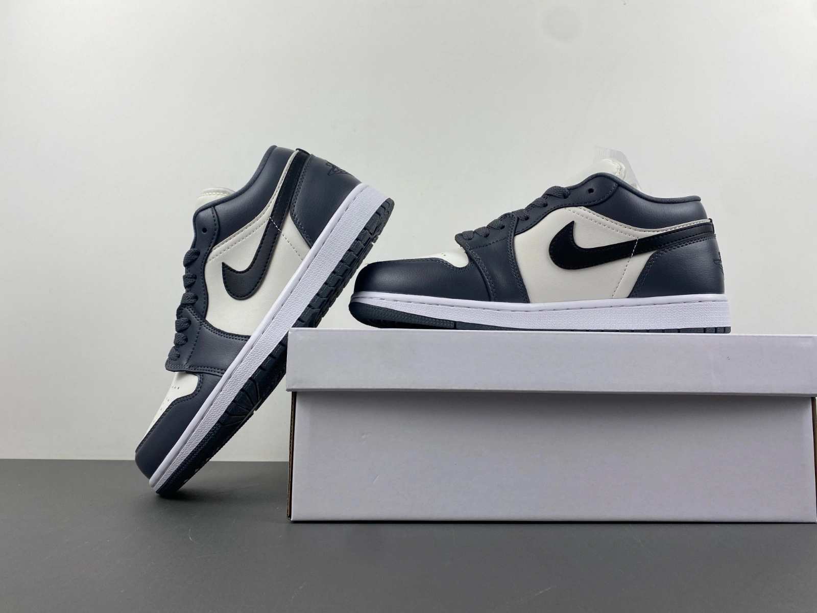 Jordan 1 Low Dark Grey (Women's) - DC0774-102