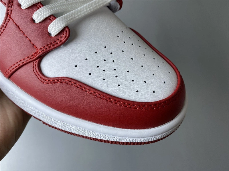 Jordan 1 Low Gym Red White - 553558-611