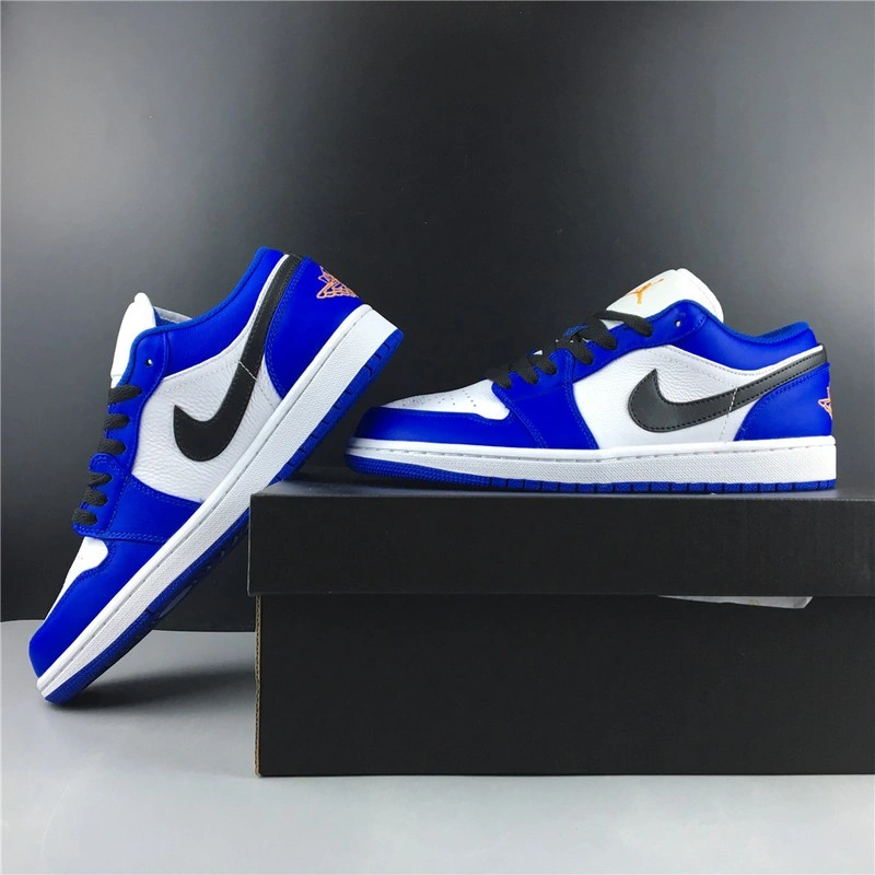 Jordan 1 Low Hyper Royal Orange Peel  553558-401