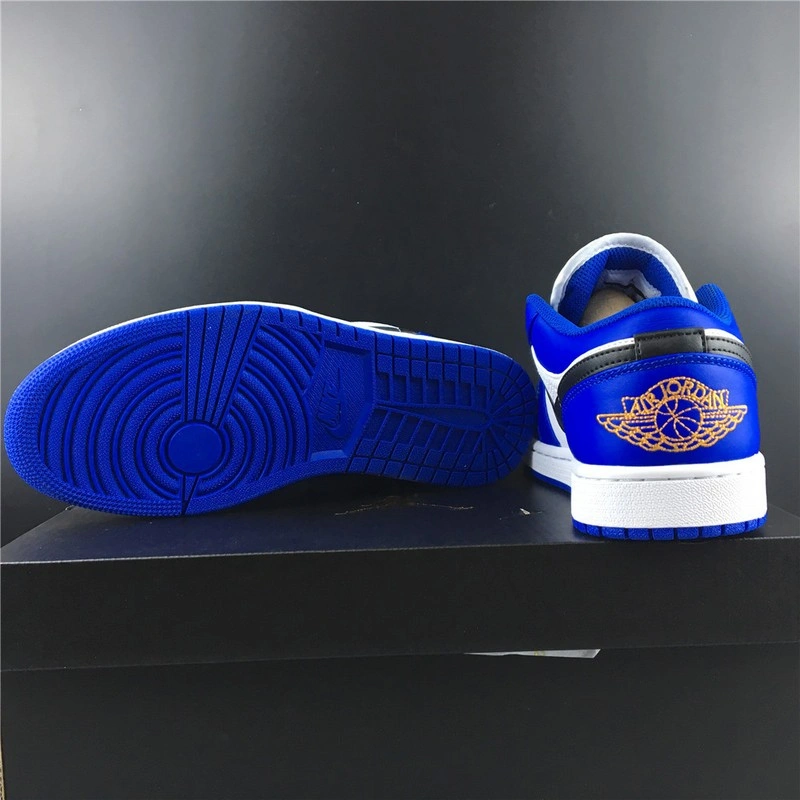 Jordan 1 Low Hyper Royal Orange Peel  553558-401