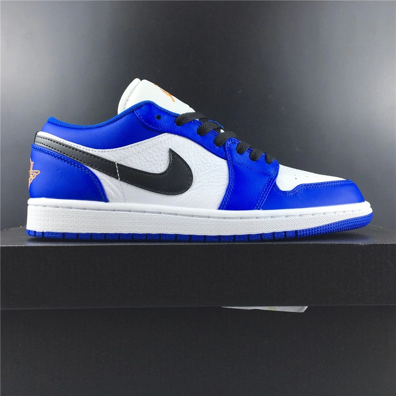 Jordan 1 Low Hyper Royal Orange Peel  553558-401
