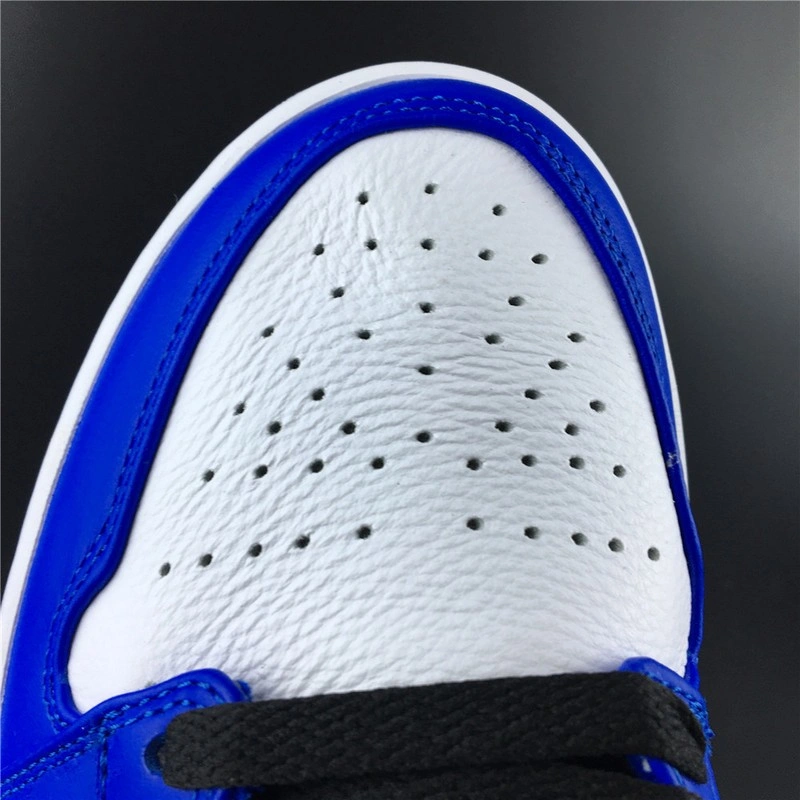 Jordan 1 Low Hyper Royal Orange Peel  553558-401