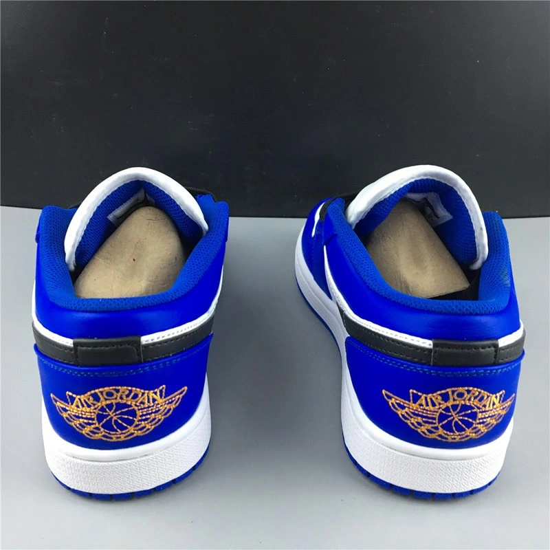 Jordan 1 Low Hyper Royal Orange Peel  553558-401