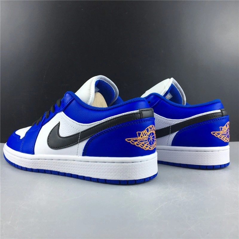 Jordan 1 Low Hyper Royal Orange Peel  553558-401
