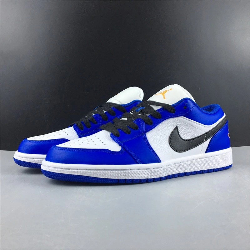 Jordan 1 Low Hyper Royal Orange Peel  553558-401