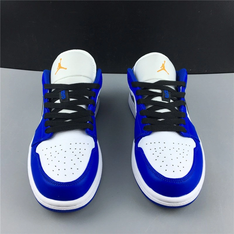 Jordan 1 Low Hyper Royal Orange Peel  553558-401