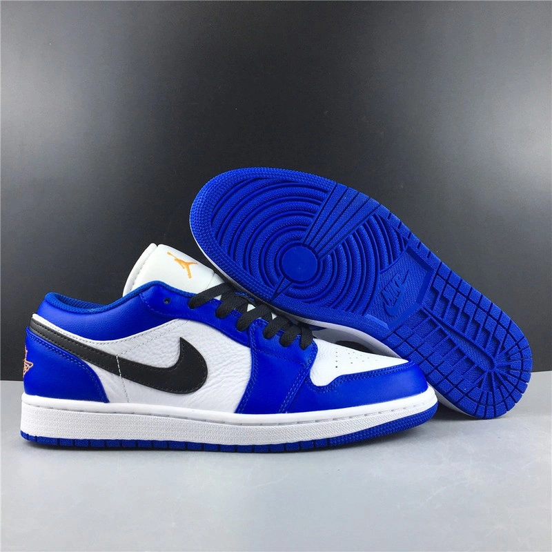 Jordan 1 Low Hyper Royal Orange Peel  553558-401